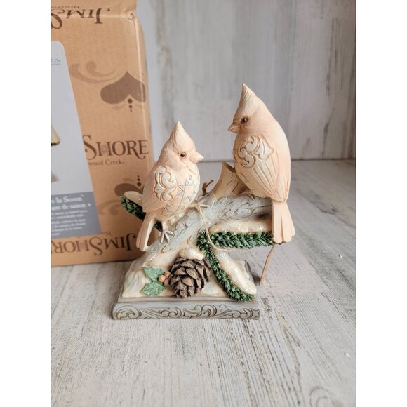 Jim shore NEW 6006585 togetherness is always in season cardinal Bird enesco figu - Picture 2 of 8